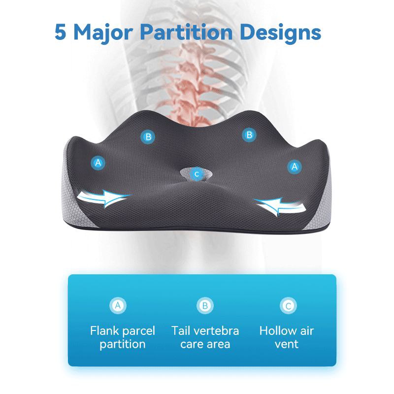وسادة إسفنجية مريحة، مصححة لوضعية الجسم Coussin Ergonomique en Mousse à Mémoire de Forme