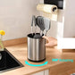 Rangement à Ustensiles de Cuisine en Acier Inoxydable منظم أدوات المطبخ المصنوع من الفولاذ المقاوم للصدأ والقابل للدوران 360 درجة