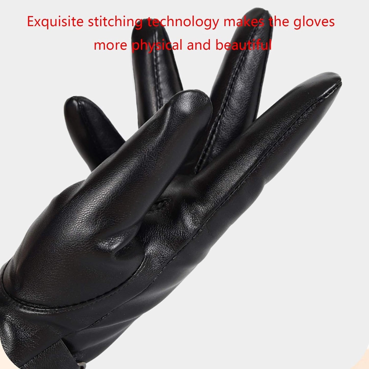 قفازات شتوية للرجال، مقاومة للرياح وبطانة ناعمة Gants d'hiver pour Hommes Gants de Plein air