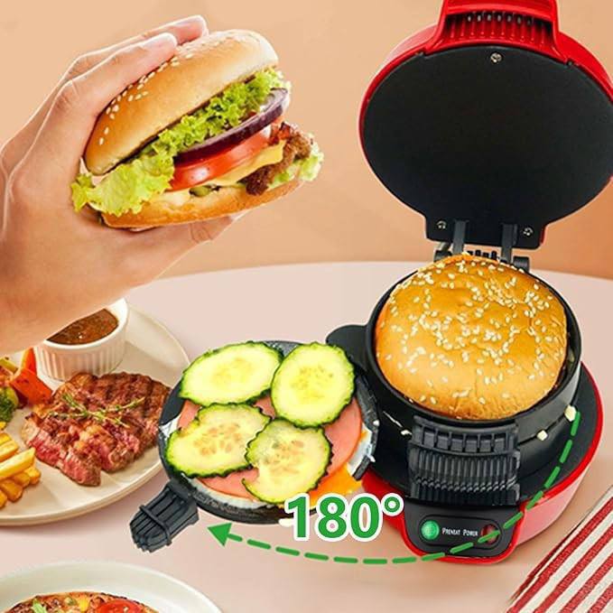 محمصة محمولة للسندويشات والهامبرغر والعجة والفطائر Grille-pain portable pour sandwich, hamburger, omelette, crèpes