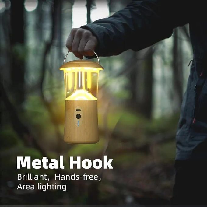 Lampe portable avec crochet métallique مصباح محمول مزود بخطاف معدني للإضاءة الخارجية