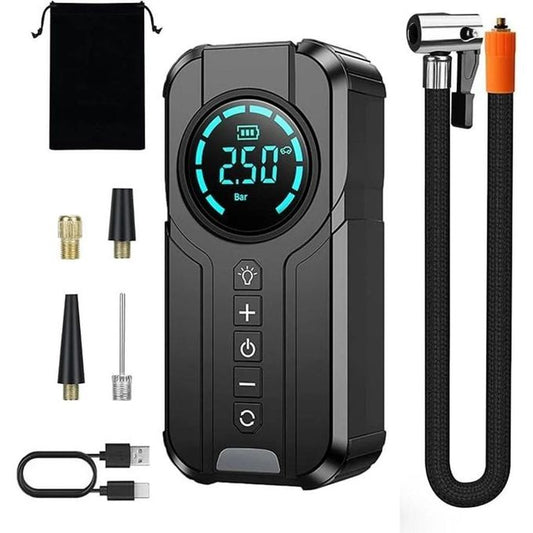Compresseur d'air portable voiture automatique ضاغط هواء محمول للسيارات تلقائي