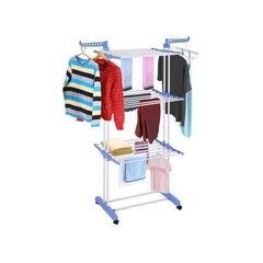 Grand sèche-linge pliable à 4niveaux avec roulettes مجفف ملابس كبير قابل للطي بأربع طبقات مع عجلات  مجفف ملابس كبير قابل للطي بأربع طبقات مع عجلات