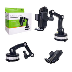 One-button pop-up suction cup phone holder