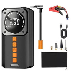 جهاز تشغيل بطارية السيارة المحمول مع ضاغط هواء Démarreur de batterie et compresseur d'air 2-en-1 multifonction