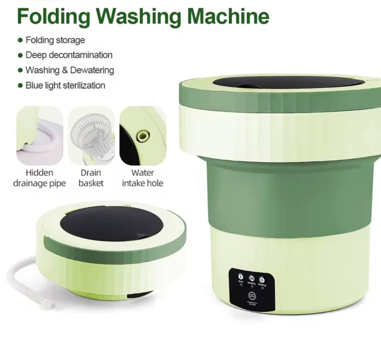Folding washing machine 9L غسالة قابلة للطي