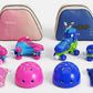 أحذية تزلج أطفال مع واقيات شاملة Patins à roulettes enfants