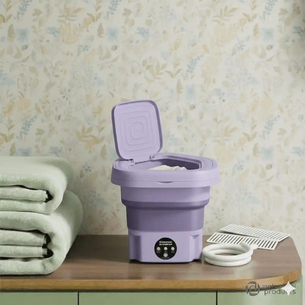 غسالة صغيرة متعددة الوظائف قابلة للطي Mini Machine à laver 9L Multi fonctions Folding Washing Machine