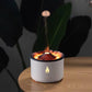 Flame Aroma Diffuser مرطب نار بركان كهربائي ذكي بالموجات فوق الصوتية رائحة معطر مرطب هواء شعلة