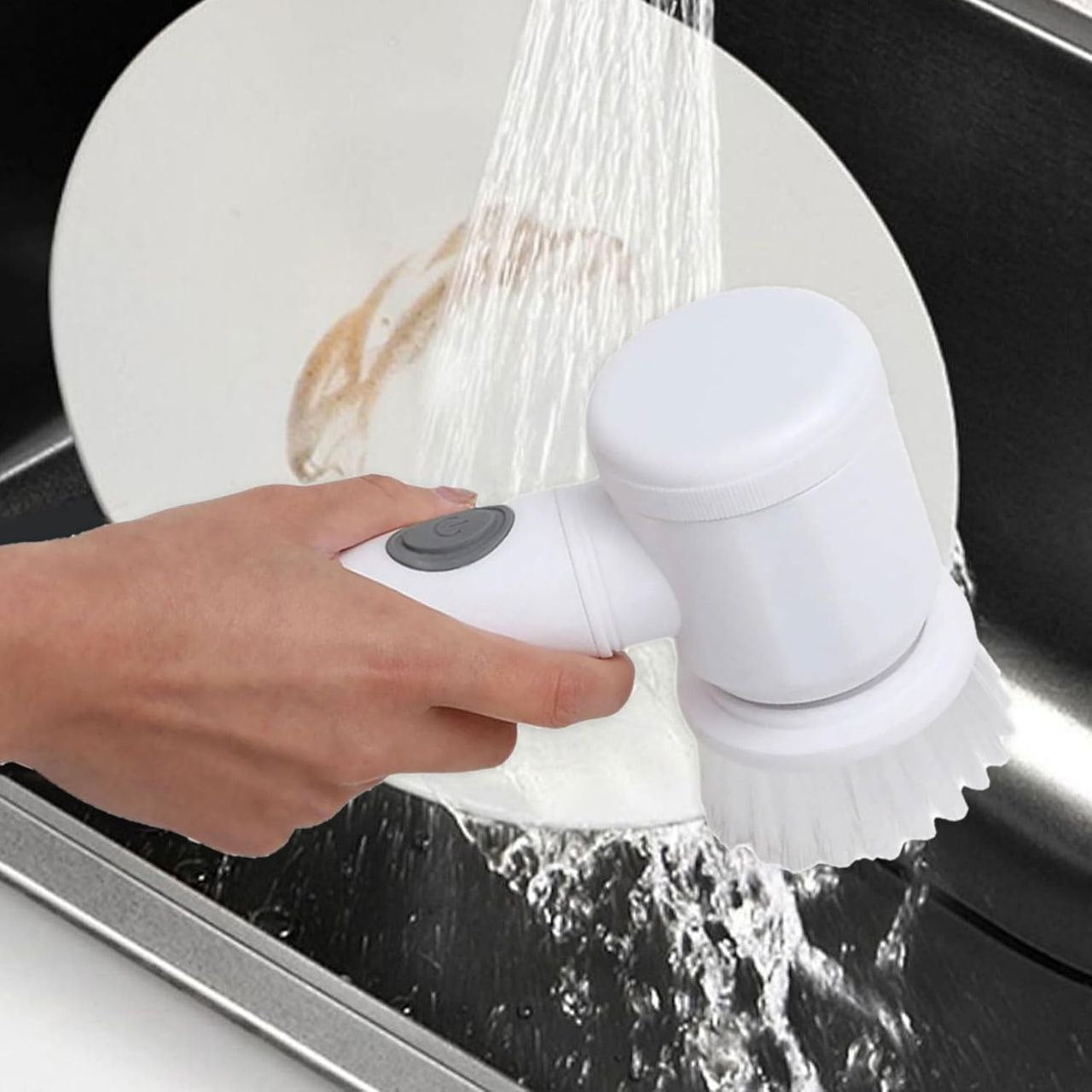 فرشاة دوارة سحرية، منظف كهربائي لاسلكي قابل لإعادة الشحن 5in1 MAGIC BRUSH Brosse rotative magique, nettoyeur électrique sans fil rechargeable