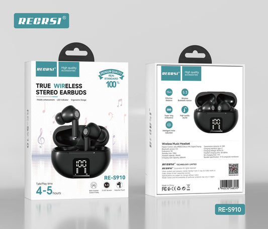 True Wireless STEREO Earbuds RE-910