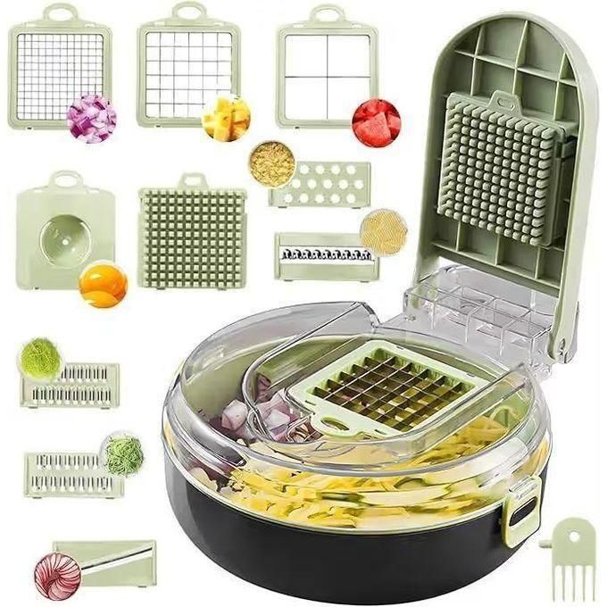 Hachoir Manuel Multifonction 9in1 Vegetable Cutter مفرمة يدوية متعددة الوظائف