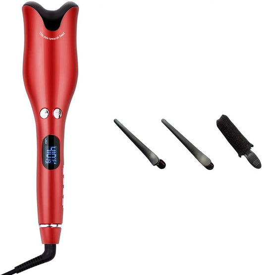 Fer à friser automatique professionnel avec LCD مكواة تجعيد الشعر الأوتوماتيكية الاحترافية مع شاشة LCD