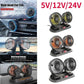 Ventilateur de refroidissement de voiture double tête مروحة تبريد سيارة برأسين، مروحة 12 فولت منخفضة الضوضاء
