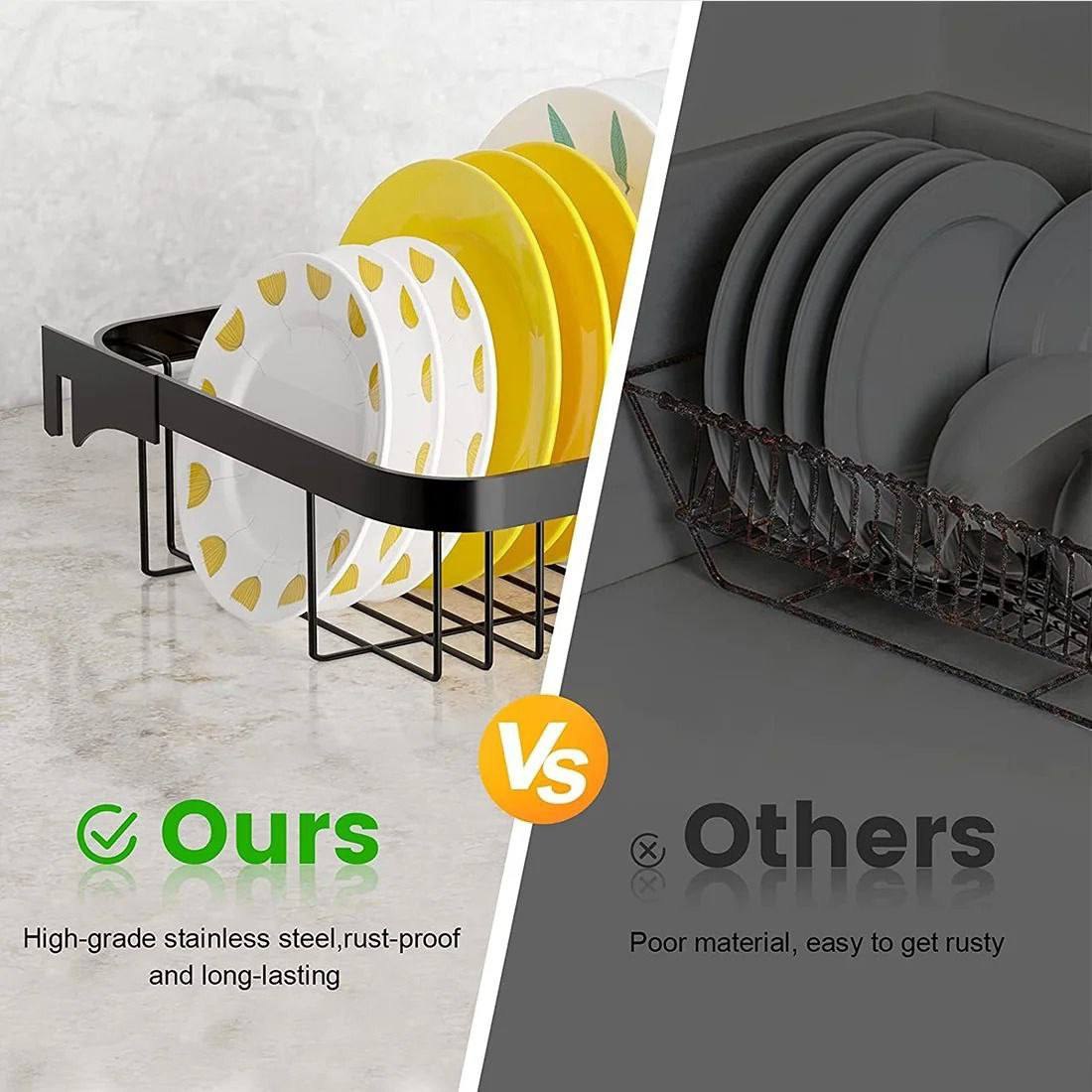 مجفف ذكي مصفاة مطبخ عامة من الفولاذ المقاوم للصدأ séchoir intelligent Egouttoir de cuisine générique en acier inoxydable