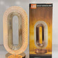 مصباح طاولة كريستالي يعمل باللمس، مزود بمنفذ USB Lampe de Table Cristal Tactile USB 3 Couleurs Éclairage Ambiance