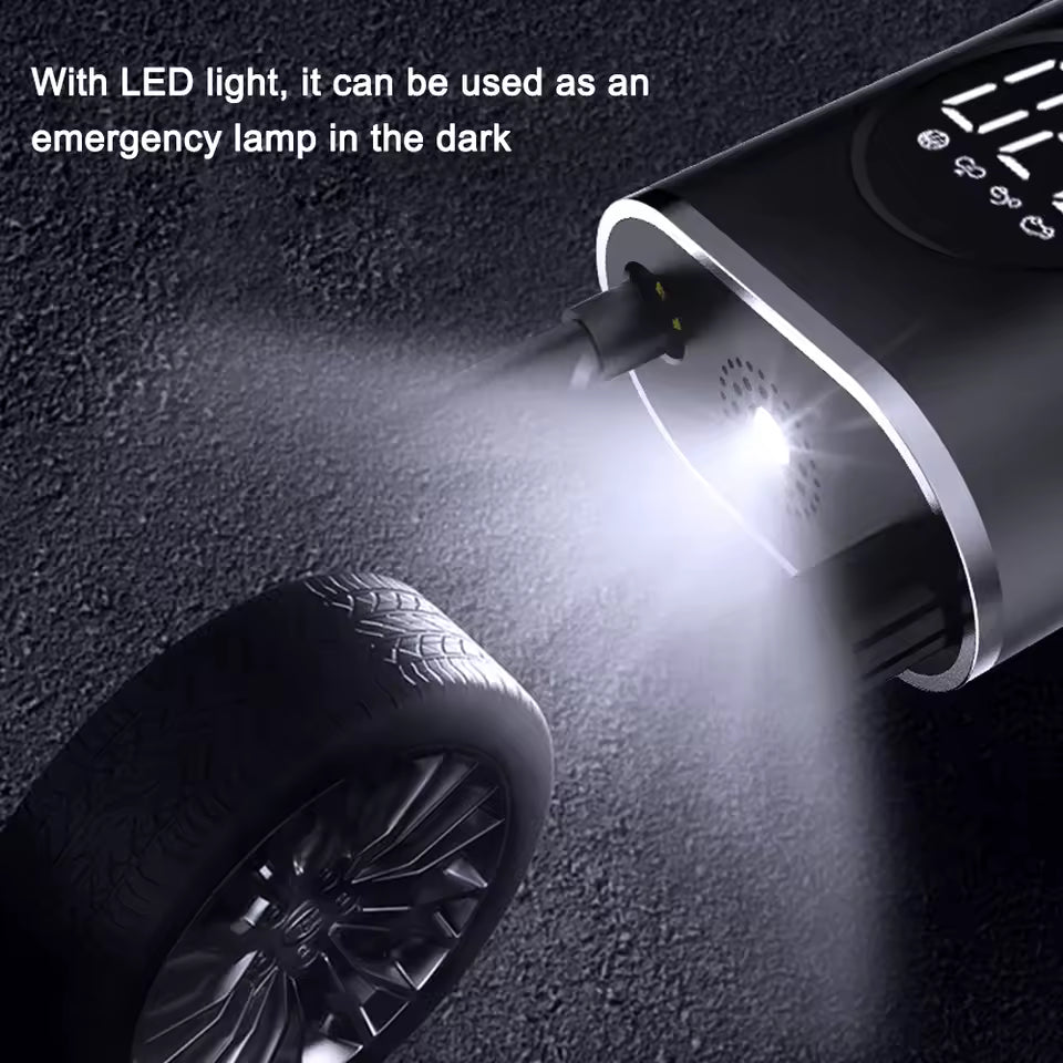 مضخة هواء كهربائية لاسلكية صغيرة محمولة للسيارة والدراجة النارية والدراجة الهوائية والبالون Mini pompe à Air électrique Portable sans fil, pour voiture, moto, vélo, ballon