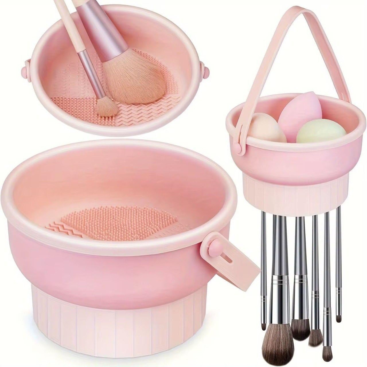 منظف جهاز تنظيف فرش المكياج Nettoyant 3-en-1 pour Pinceaux de Maquillage