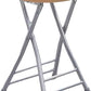 كرسي قابل للطي محمول بارتفاع 18 بوصة Chaise pliante portable de 45 cm de haut, tabouret de bar pliable robuste avec poignée