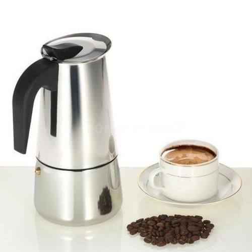 Espresso Maker صانع قهوة اسبريسو إيطالي من الفولاذ المقاوم للصدأ