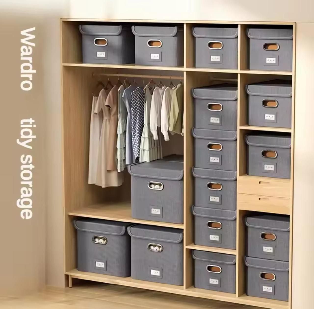 Boîte de rangement de cation pliable صندوق تخزين ملابس قابل للطي