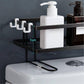 حامل تخزين الحمام على الحائط، بدون حفر Étagère de rangement murale pour salle de bain, sans perçage
