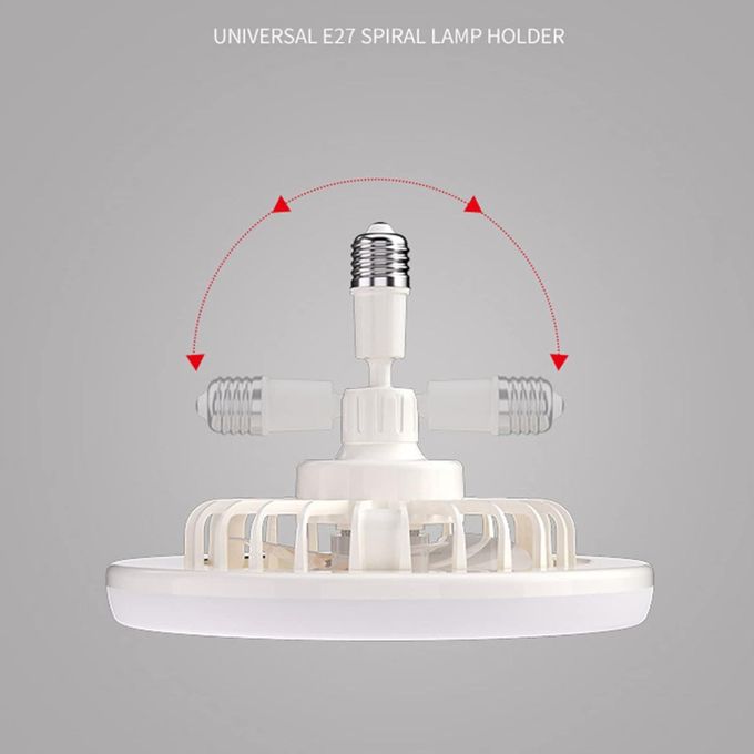 مصباح سقف LED مزود بمروحة تدفئة قابلة للتعديل وجهاز تحكم عن بعد Plafonnier LED avec ventilateur chauffant réglable et télécommande
