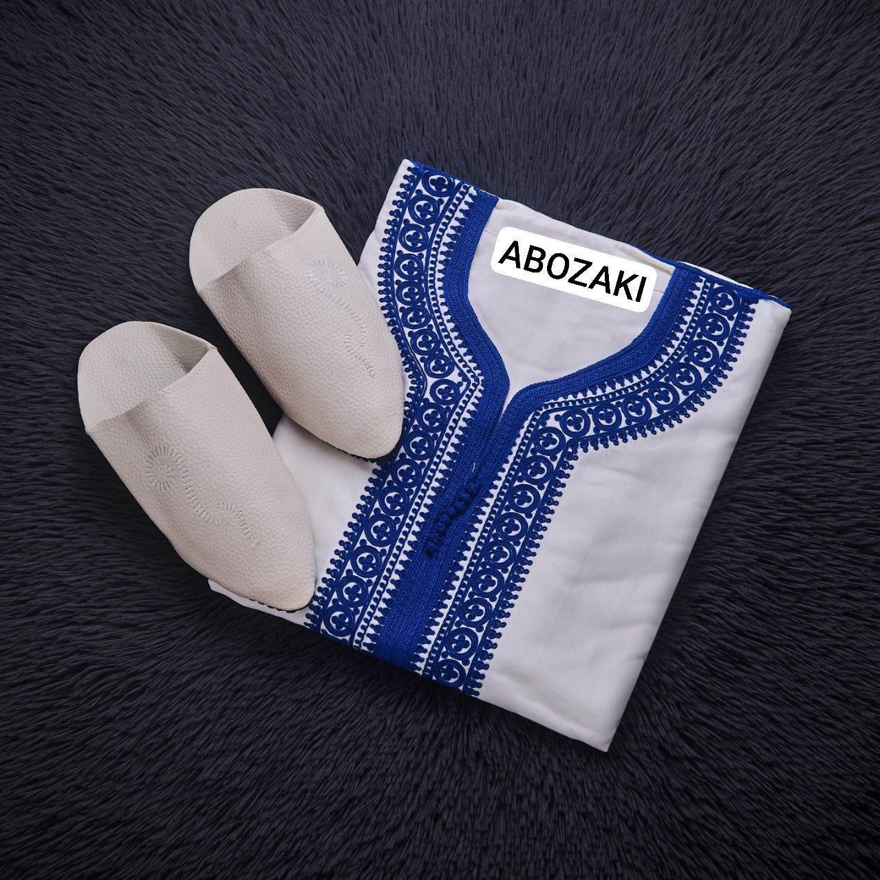 كندورة مطروزة بلغة فاسية