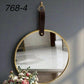 مرآة حائط دائرية بتصميم أنيق وبسيط، قطعة ديكور Miroir mural rond au design épuré et élégant pièce décorative