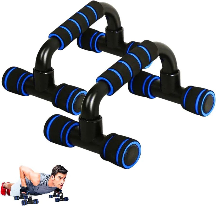 Barres de Pompes Parallèles PUSH UP STAND قضبان تمارين الضغط المتوازية مقابض سحب مانعة للانزلاق للياقة البدنية