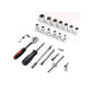 طقم أدوات إصلاح السيارات46 قطعة Set d'Outils de Réparation Automobile 46 Pièces avec Douilles