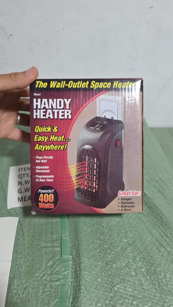 Handy heater Wall outlet space 400W Chauffageمدفأة صغيرة واقتصادية محمولة  400واط