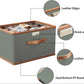 Boîte de rangement pliable avec couvercle صندوق تخزين كبير من قطعتين مصنوع من قماش MDF