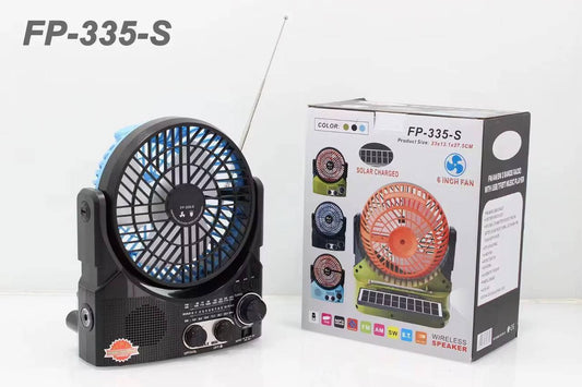 FP-335-S Ventilateur de camping solaire 12000mAh