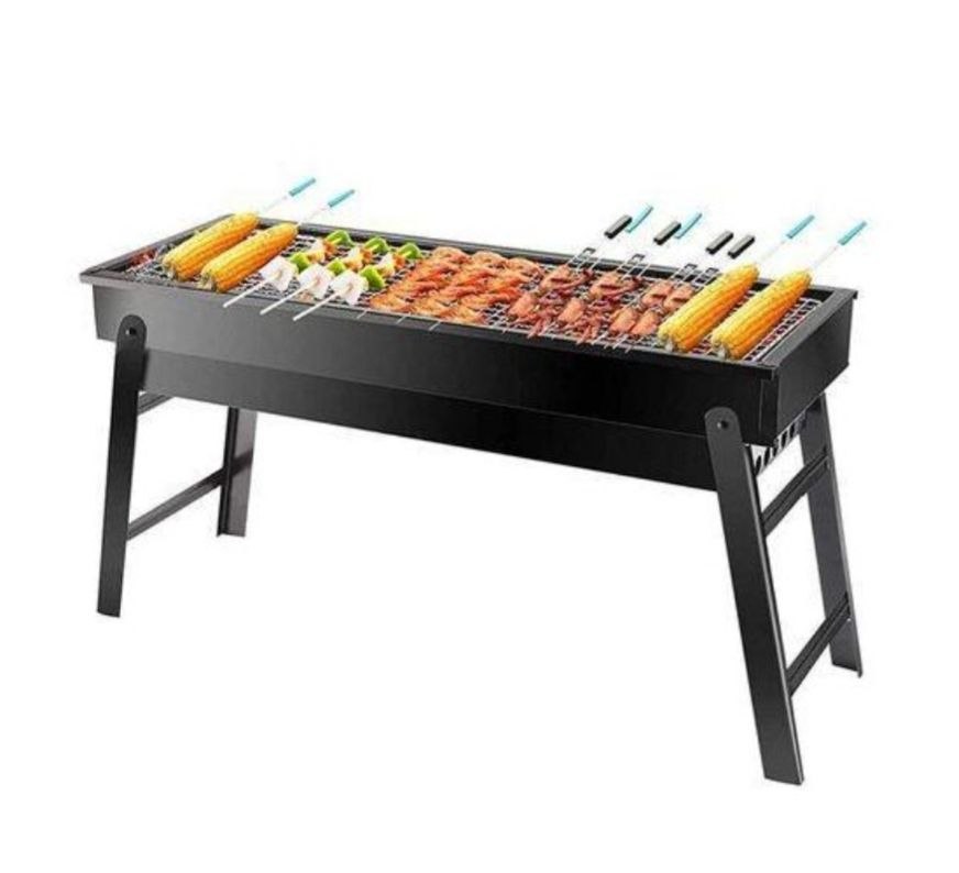 شواية فحم محمولة، مثالية للنزهات والتخييم Barbecue portable au charbon de bois