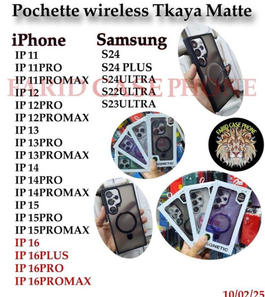 Pochette xireless Tkaya Matte