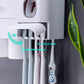 حامل فرشاة أسنان جداري بأربعة أكواب Porte-brosse à dents magnétique mural, distributeur automatique de dentifrice