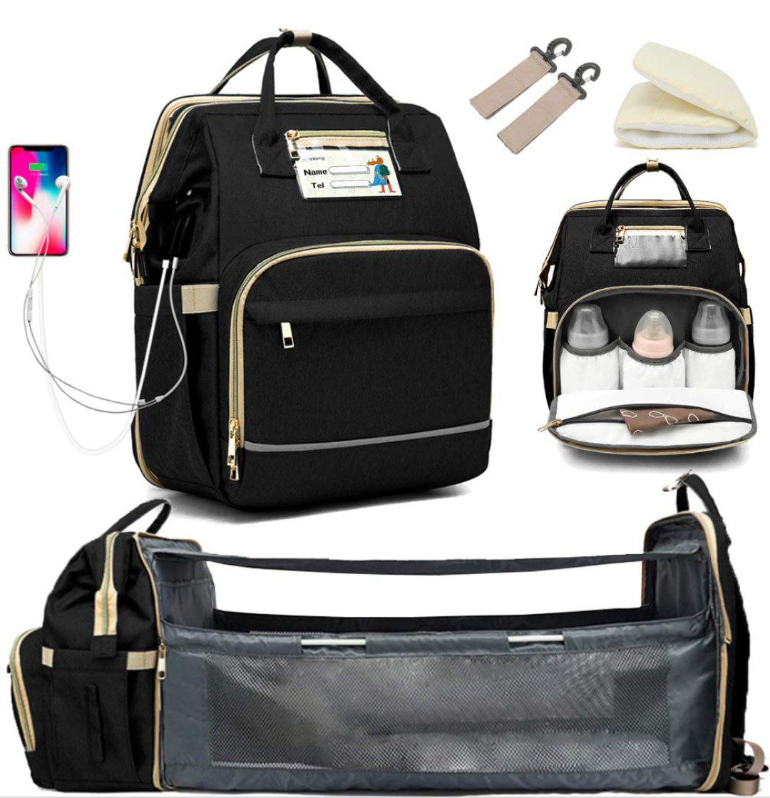 Sac de maternité imperméable حقيبة للأطفال الرضع مقاومة للماء محمولة قابلة للطي متعددة الاستعمالات