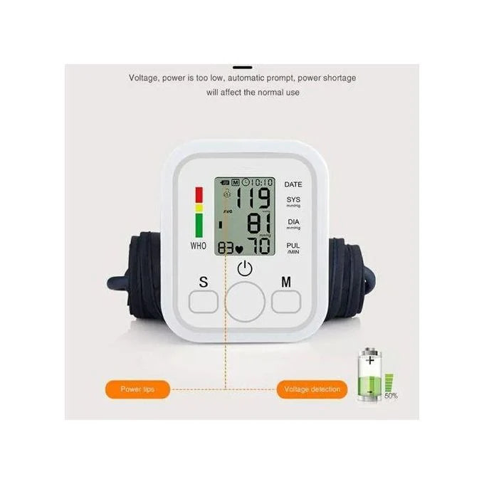 Electronic Blood Pressure Monitor Tensiomètre numérique automatique جهاز قياس ضغط الدم الإلكتروني