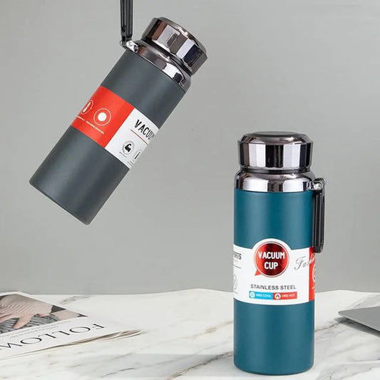 Thermos Bouteille Isotherme Intelligente en Acier Inoxydable de 500ml, Isolation Tactile