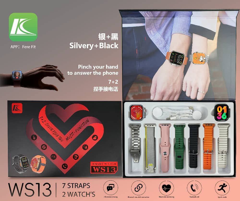 Smart watch WS13 7Bracelets 2Montres