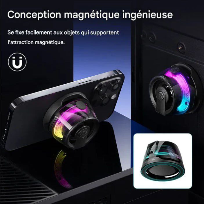 مكبر صوت مغناطيسي G200  Enceinte magnétique Bluetooth mini-enceintes sans fil