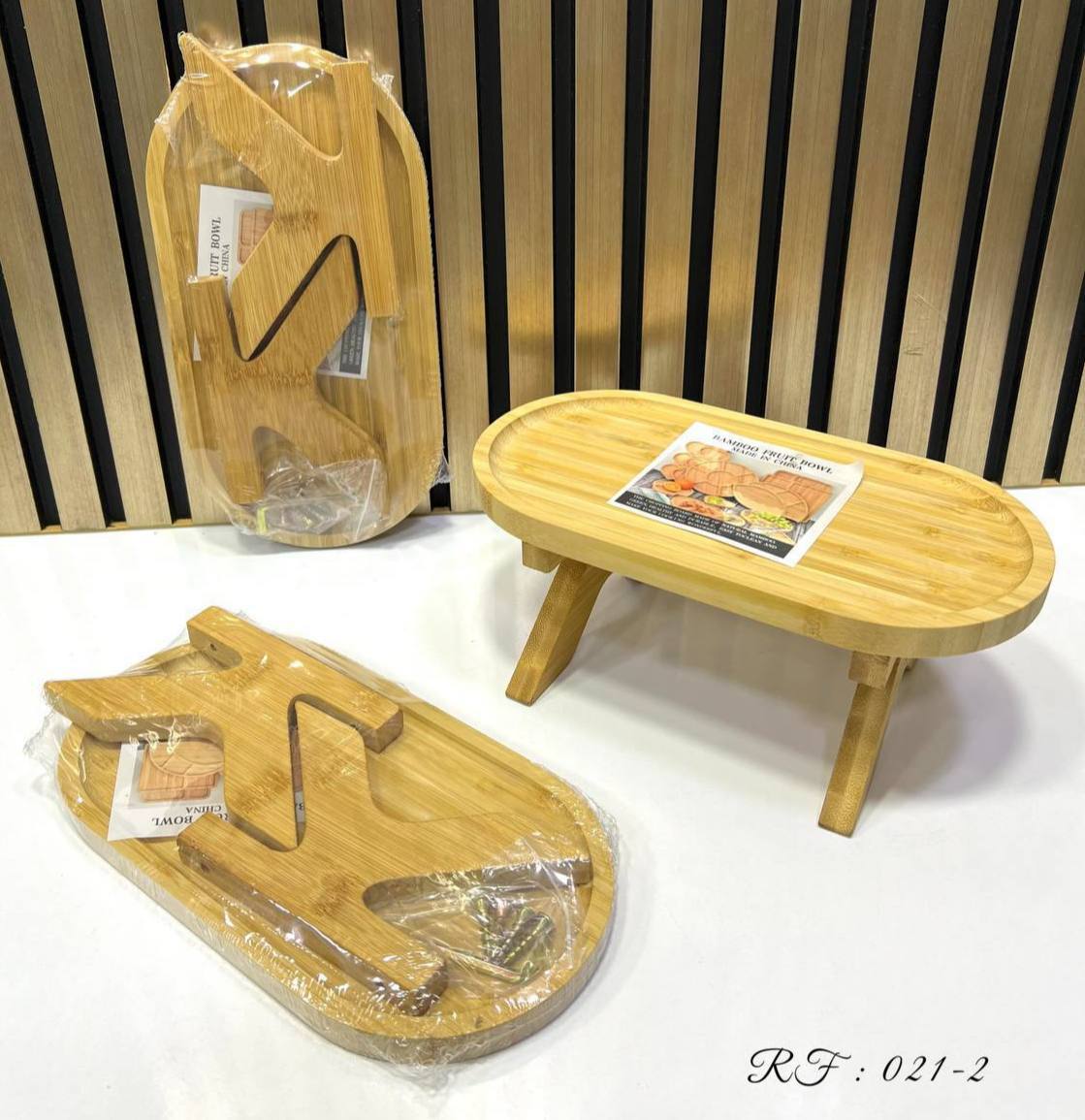 Petit Plateau ovale à pied à pied 27cmx14cm