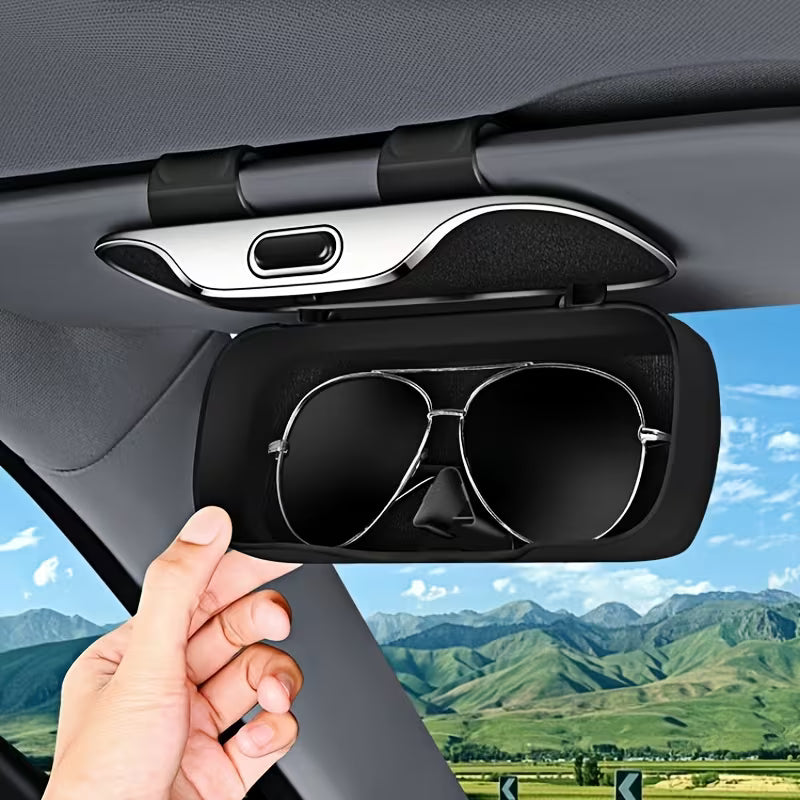 حافظة نظارات سيارة محمولة Étui de lunettes de voiture portable, support universel de lunettes de pare-soleil de voiture