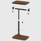 Table d'appoint élégante à Hauteur et angle réglables طاولة جانبية أنيقة قابلة لتعديل الارتفاع والزاوية، بتصميم عصري وسطح خشبي وإطار معدني