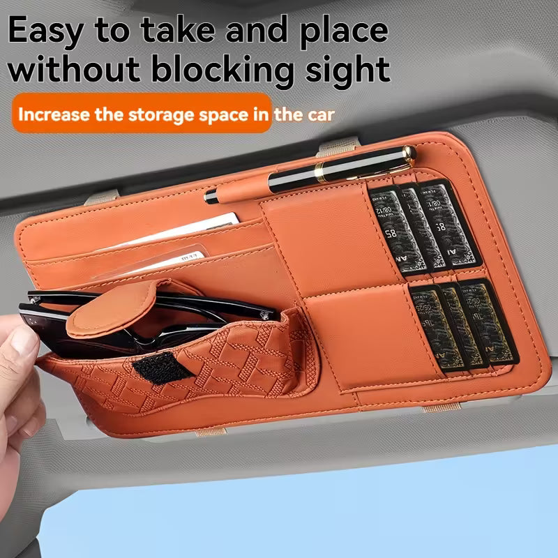 ملحقات حاجب الشمس، مشبك للنظارات وحامل للبطاقات Accessoires pour pare-soleil, clip pour lunettes et porte-cartes
