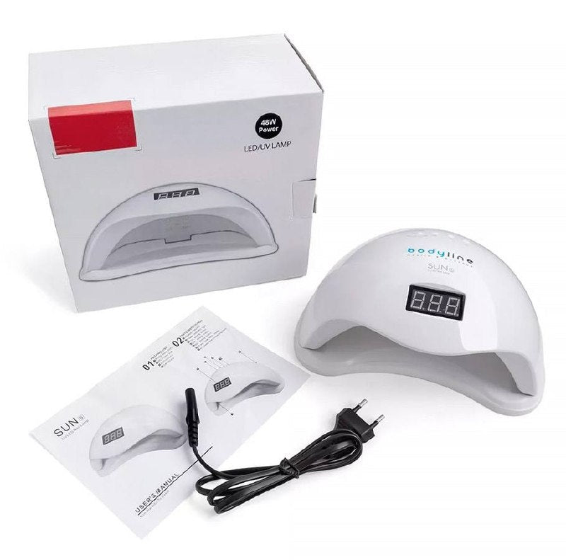 Lampe LED UV professionnelle pour ongles, sèche-ongles, 48W Grand taille مصباح تجفيف أظافر احترافي يعمل بتقنية الأشعة فوق البنفسجية LED، بقوة 48 واط، حجم كبير