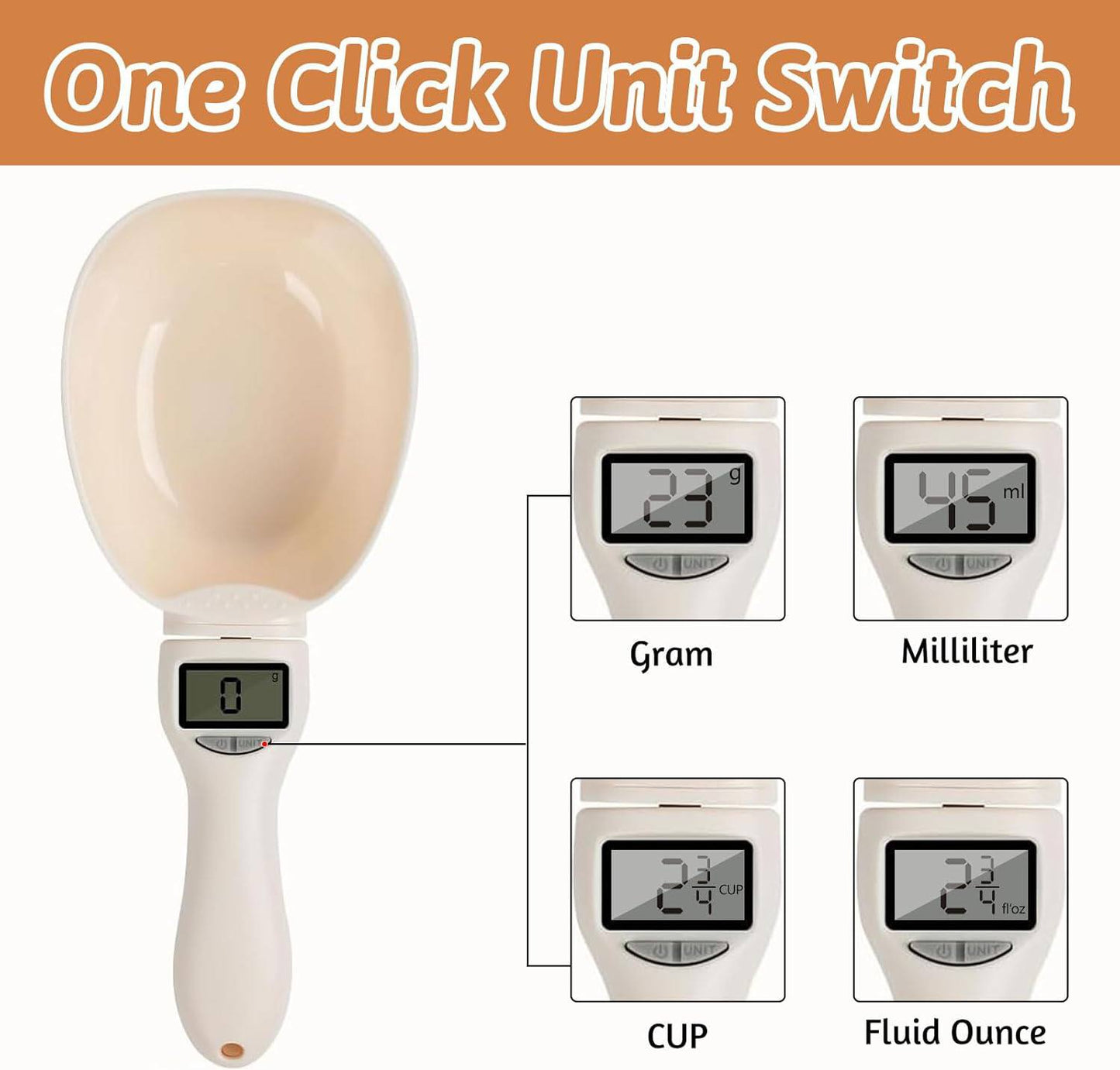 Cuillère doseuse numérique, cuillère doseuse électronique avec écran LCD Measure Spoon ميزان ملعقة رقمي، ملعقة قياس إلكترونية مع شاشة LCD