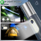 مصباح يدوي LED، قابل لإعادة الشحن عبر USB، قابل للتكبير والتصغير، 4 أوضاع Flashlight Lampe de poche à lumière LED, Rechargeable par USB, Zoomable, 4Modes