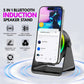 مكبر صوت لاسلكي قوي 5 في 1 بتقنية بلوتوث، حامل هاتف، إضاءة RGB Puissant haut-parleur Bluetooth sans fil 5 en 1 avec support pour téléphone, son surroundZJ-08  RGB